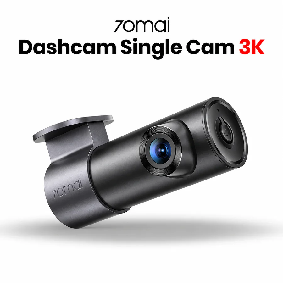 Visual dashcam satu kamera dengan lensa rekam depan